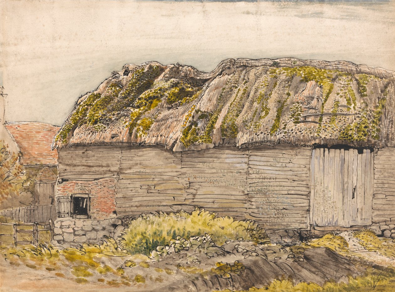 En lada med mossigt tak, Shoreham av Samuel Palmer