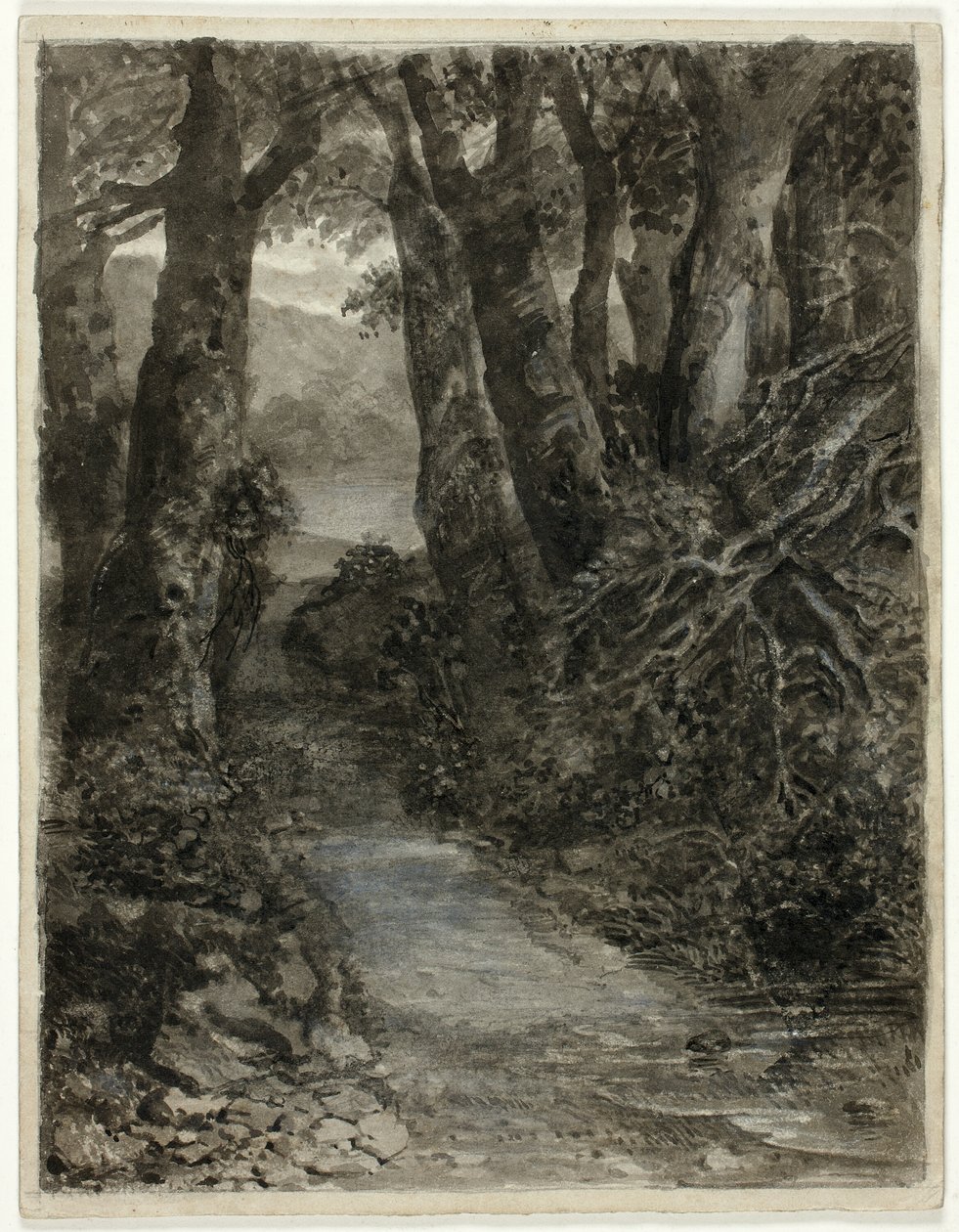 En skogsstudie av Samuel Palmer