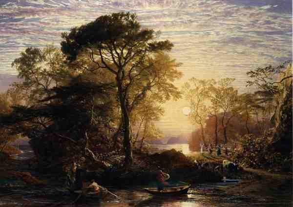 Sir Guyon with the Palmer Attending (akvarell och gouache på papper) av Samuel Palmer