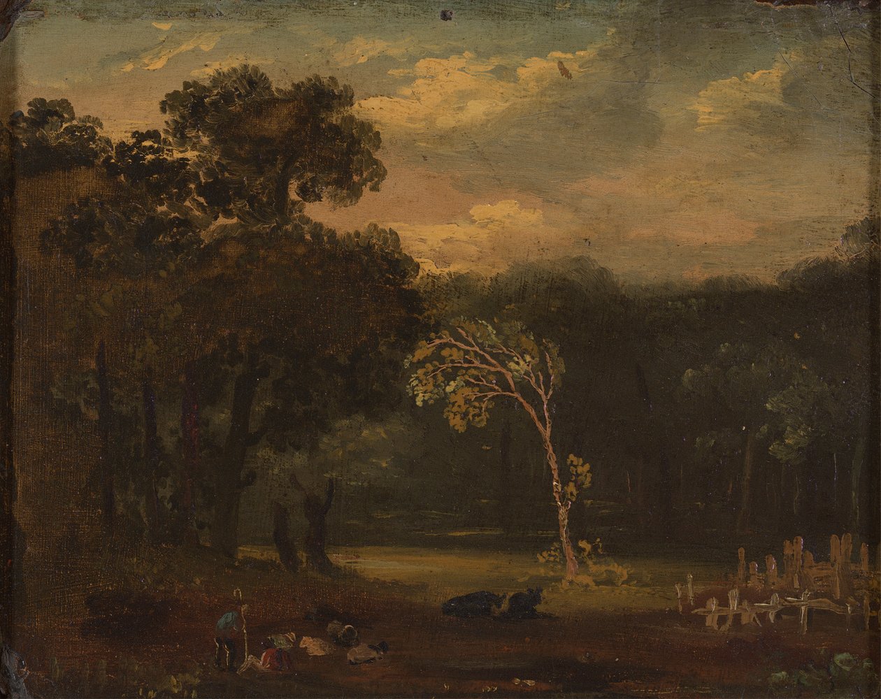 Skiss från naturen i Sion Park av Samuel Palmer