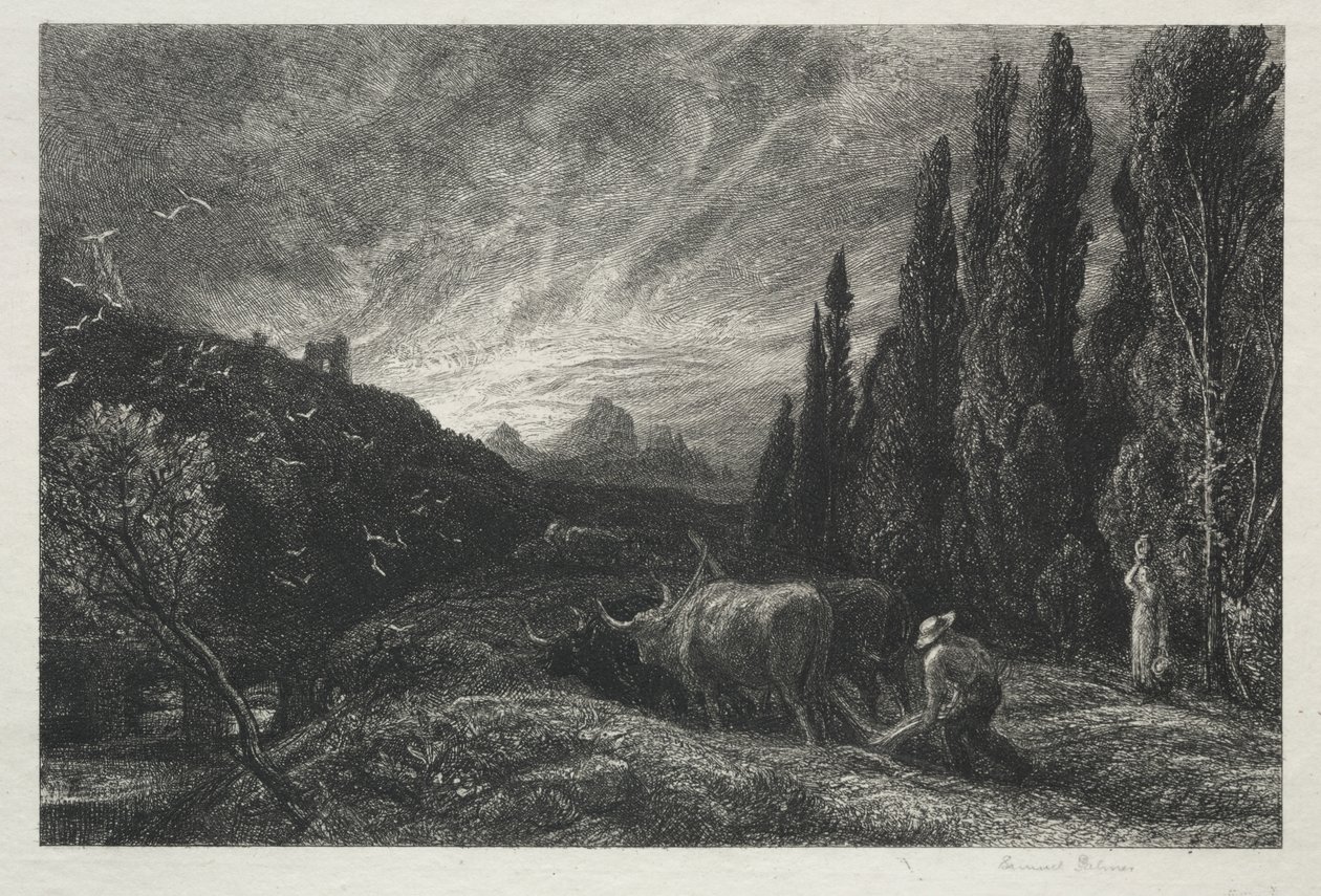Den tidiga plogmannen av Samuel Palmer