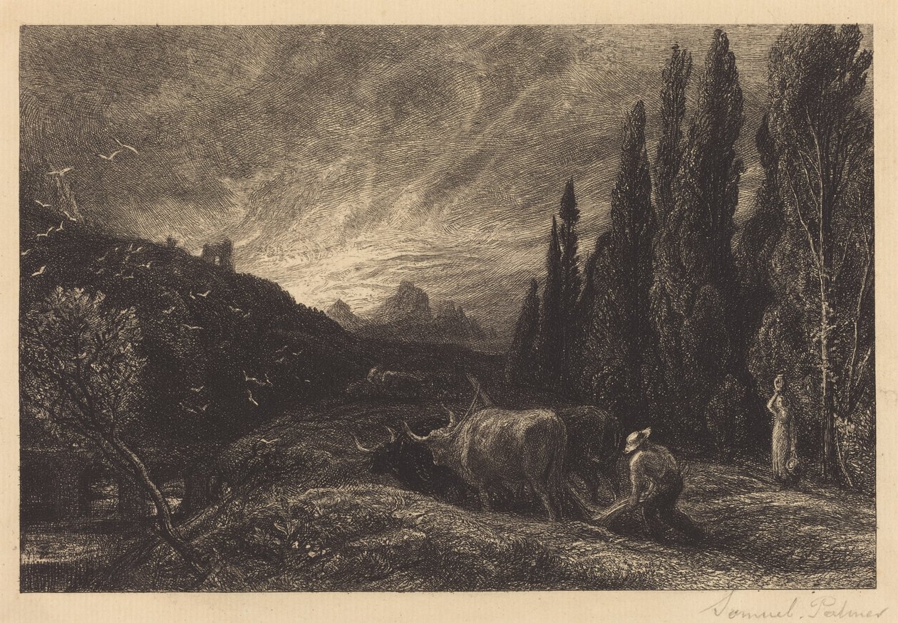 Den tidige plöjaren av Samuel Palmer