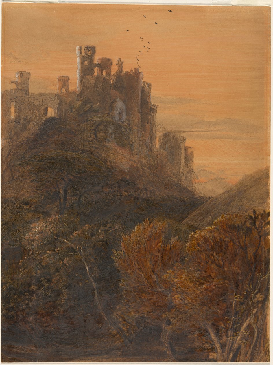 Det förtrollade slottet i skymningen av Samuel Palmer