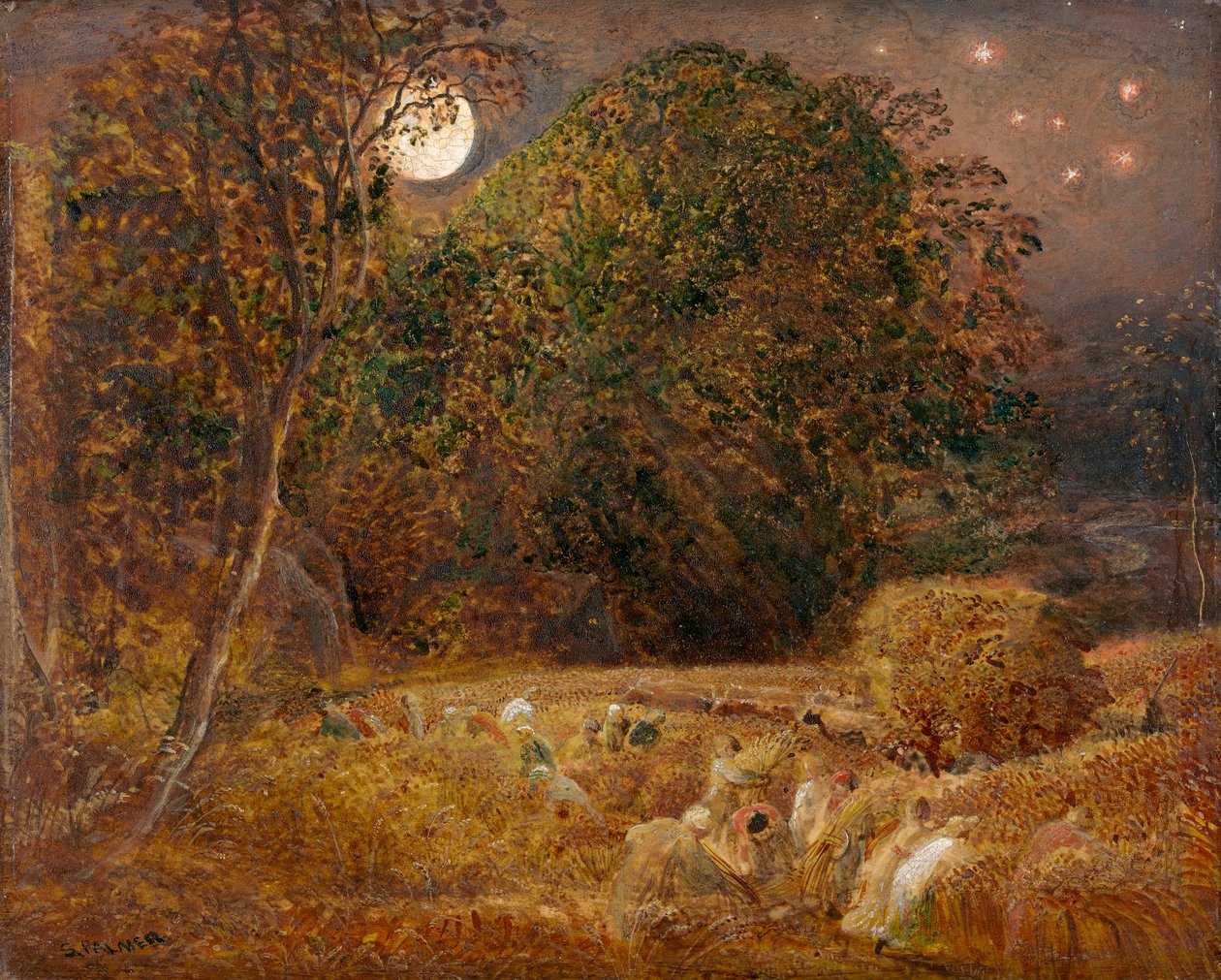 Skördemånen av Samuel Palmer