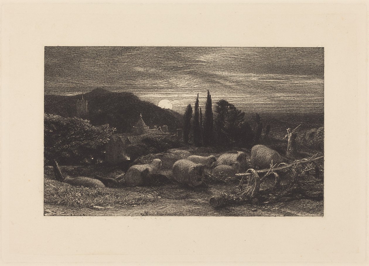 Den uppgående månen, eller En engelsk pastoral av Samuel Palmer