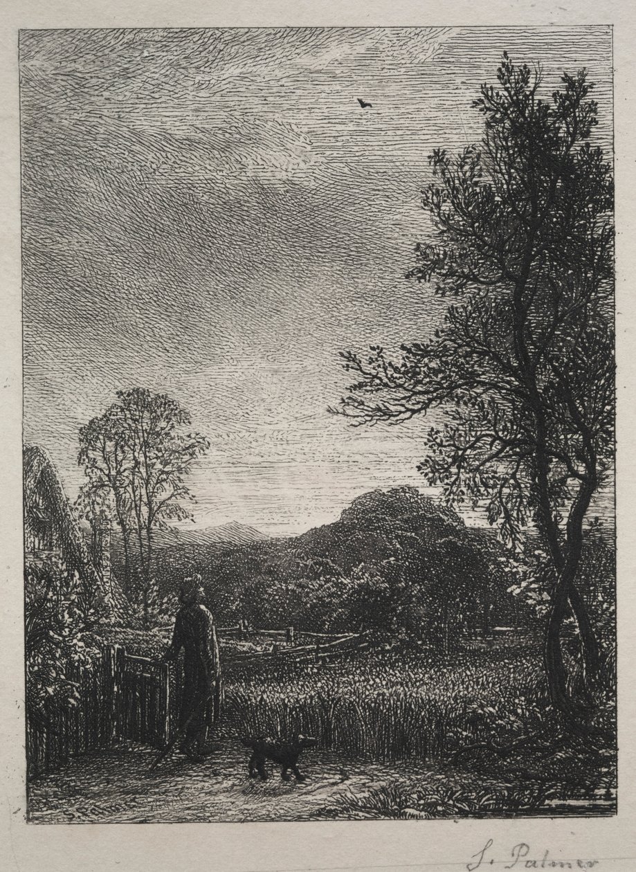 Skyläran, 1850. av Samuel Palmer