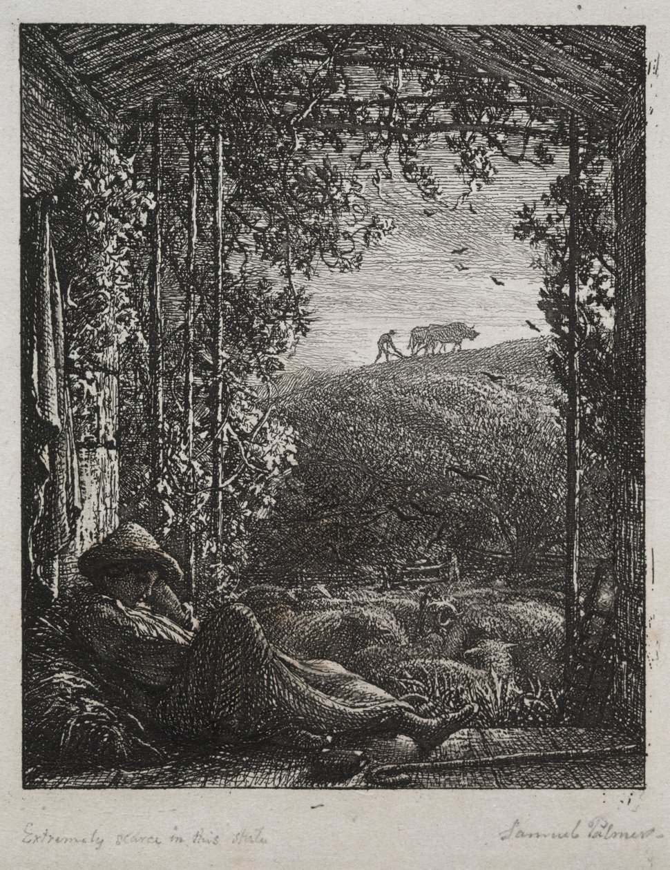 Den sovande herden av Samuel Palmer