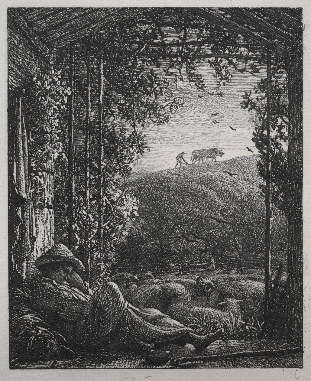 Den sovande herden av Samuel Palmer