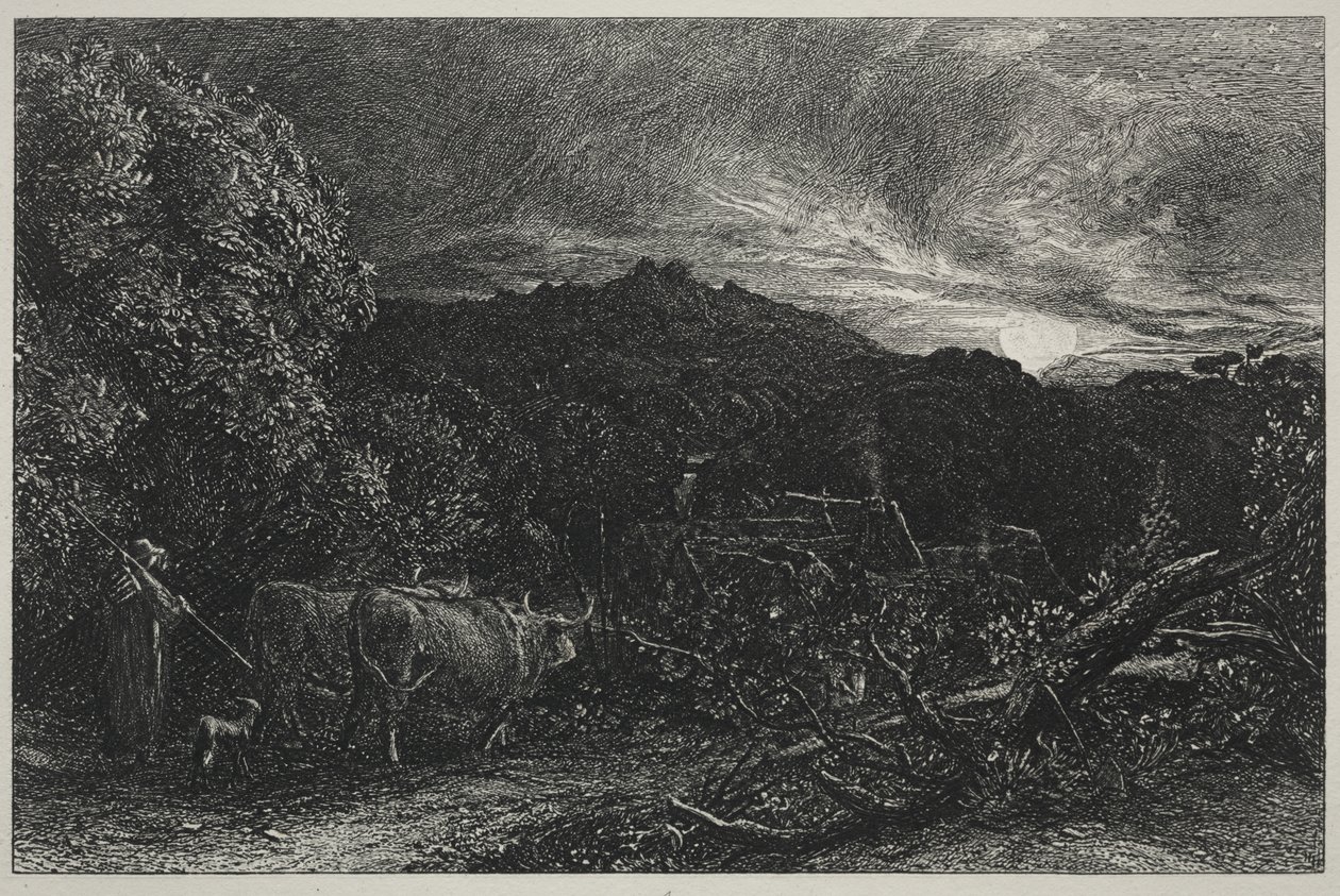 Den trötte plöjaren av Samuel Palmer