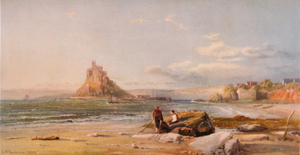 St. Michaels Mount, Cornwall, 1878 av Samuel Phillips Jackson