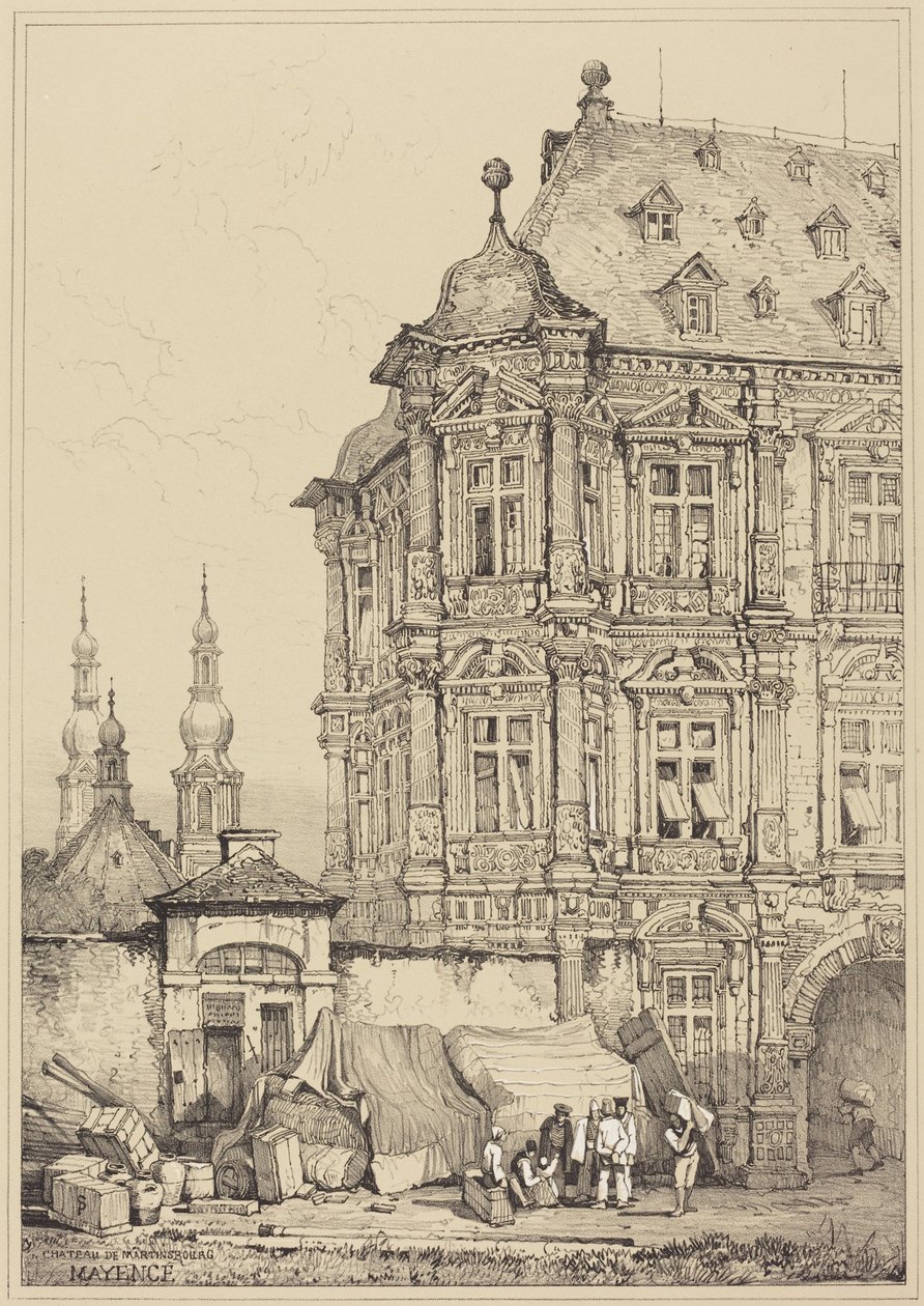 Martinsburgs slott, Mainz av Samuel Prout
