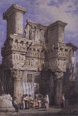 Forum of Nerva, Rom av Samuel Prout