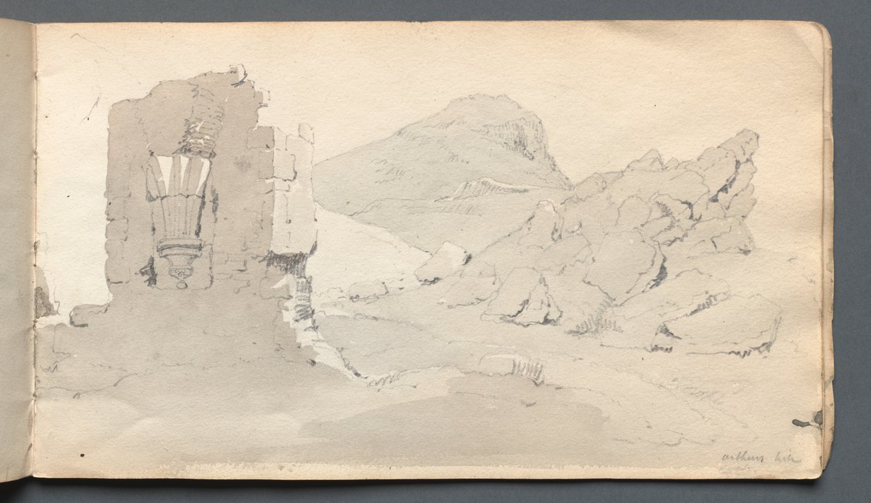 Skissbok: "Ruin" av Samuel Prout