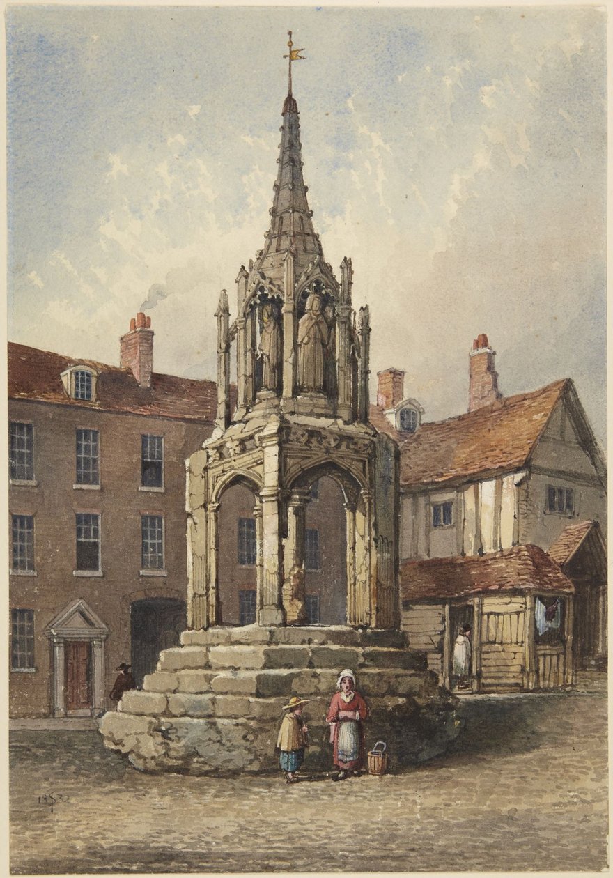 Korset i Leighton, Bedfordshire av Samuel Prout