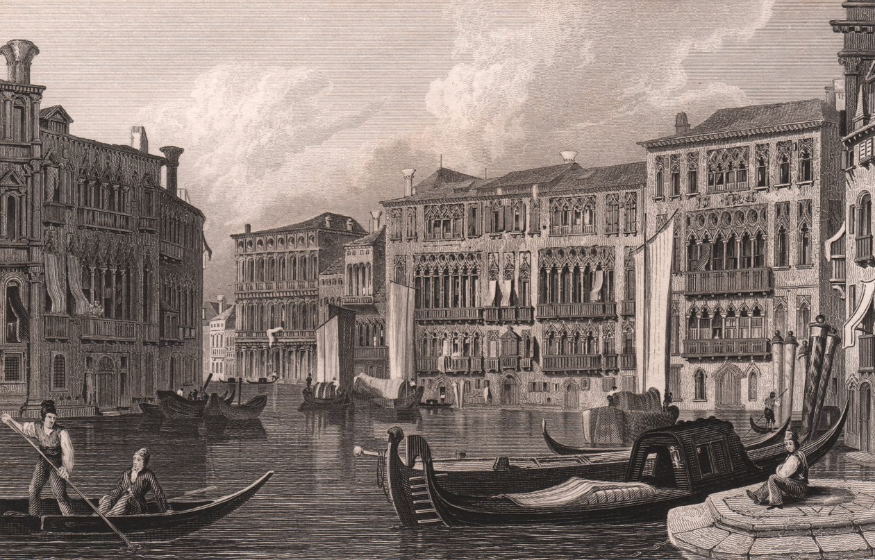 Vy från Canal Grande (Canal Grande) av Ca