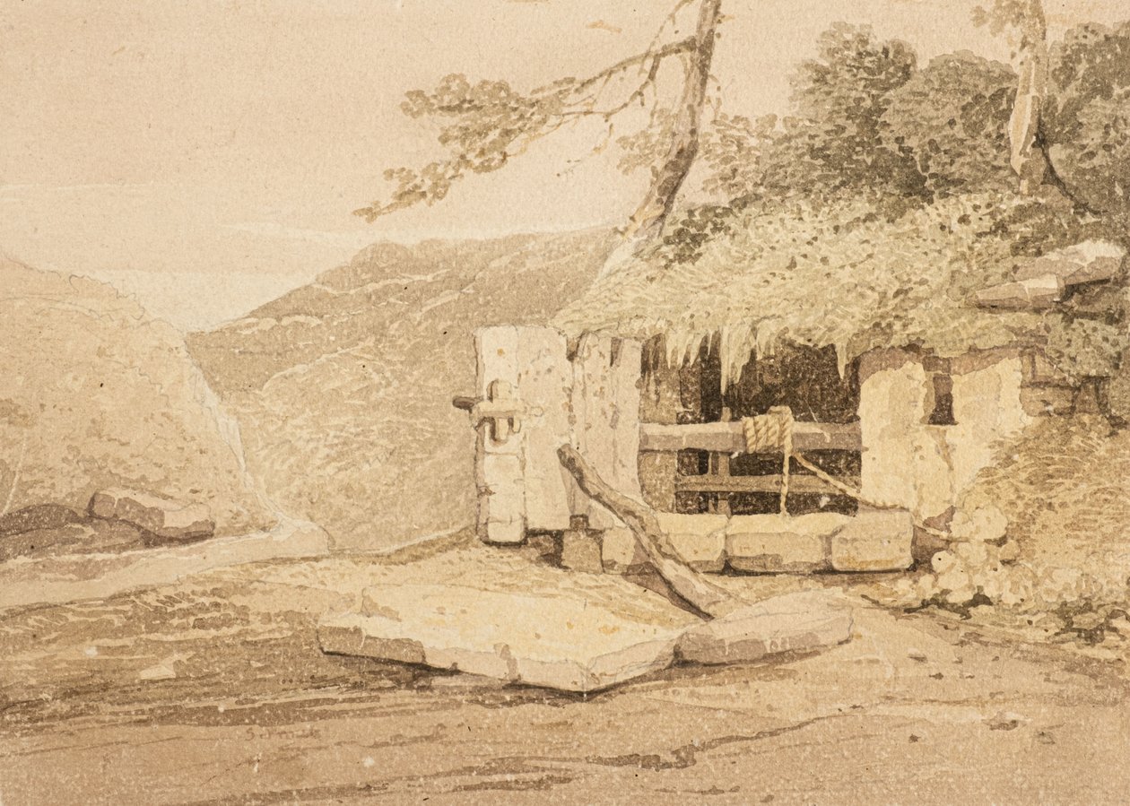 Wellhead (akvarell) av Samuel Prout