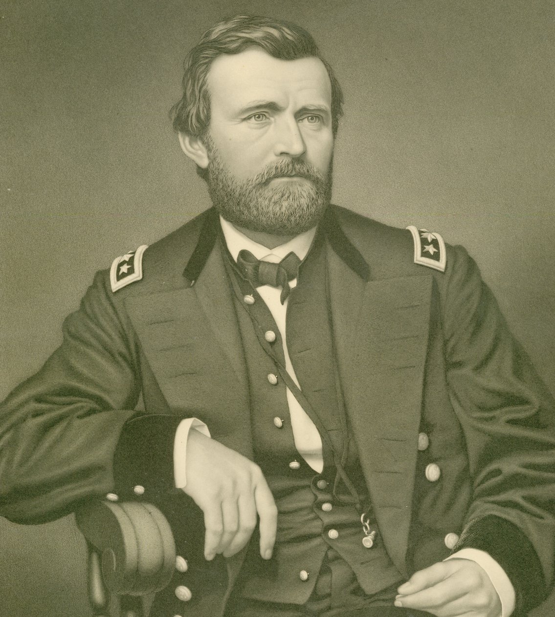 General Ulysses S. Grant (beskuren) av Samuel Sartain