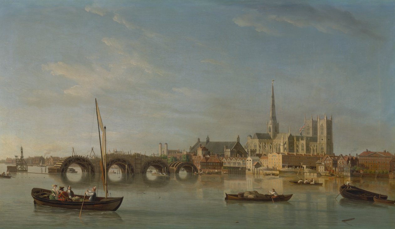 Byggnaden av Westminster Bridge av Samuel Scott