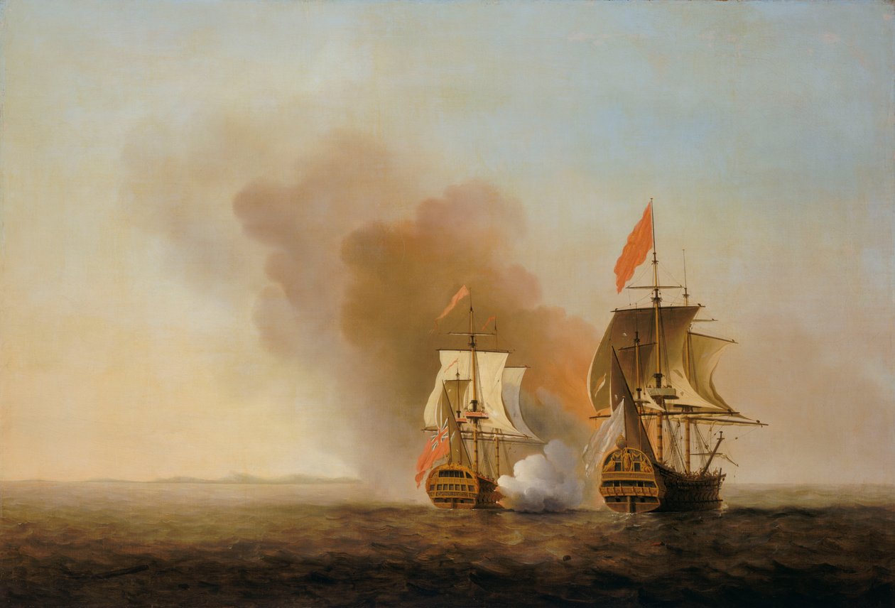 Kapningen av "Nuestra Senora de Cavadonga", ca 1743 (olja på duk) av Samuel Scott