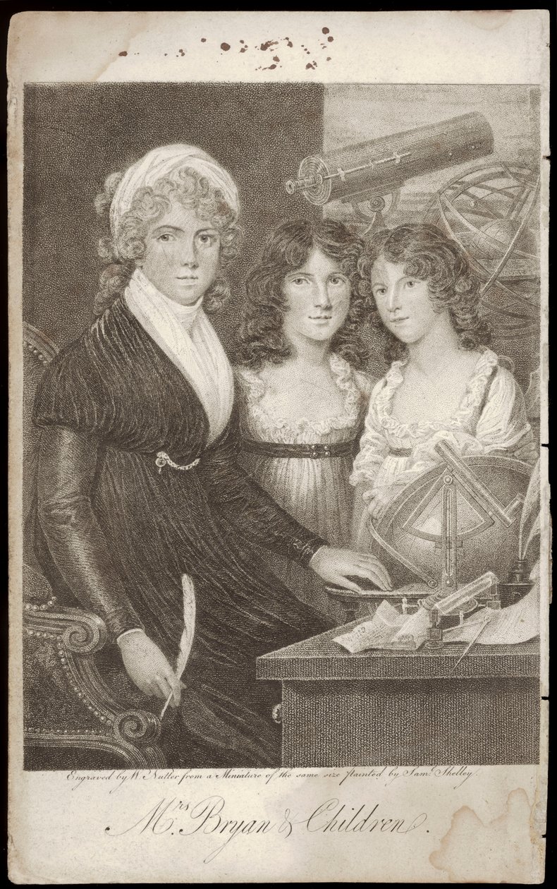 Mrs Bryan och hennes barn av Samuel Shelley