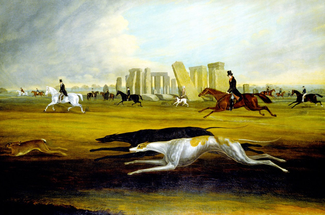 Pinckney Family Coursing på Stonehenge av Samuel Spode