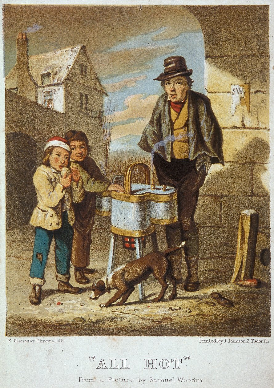 "All Hot", Cries of London, 1804 av Samuel Stanesby