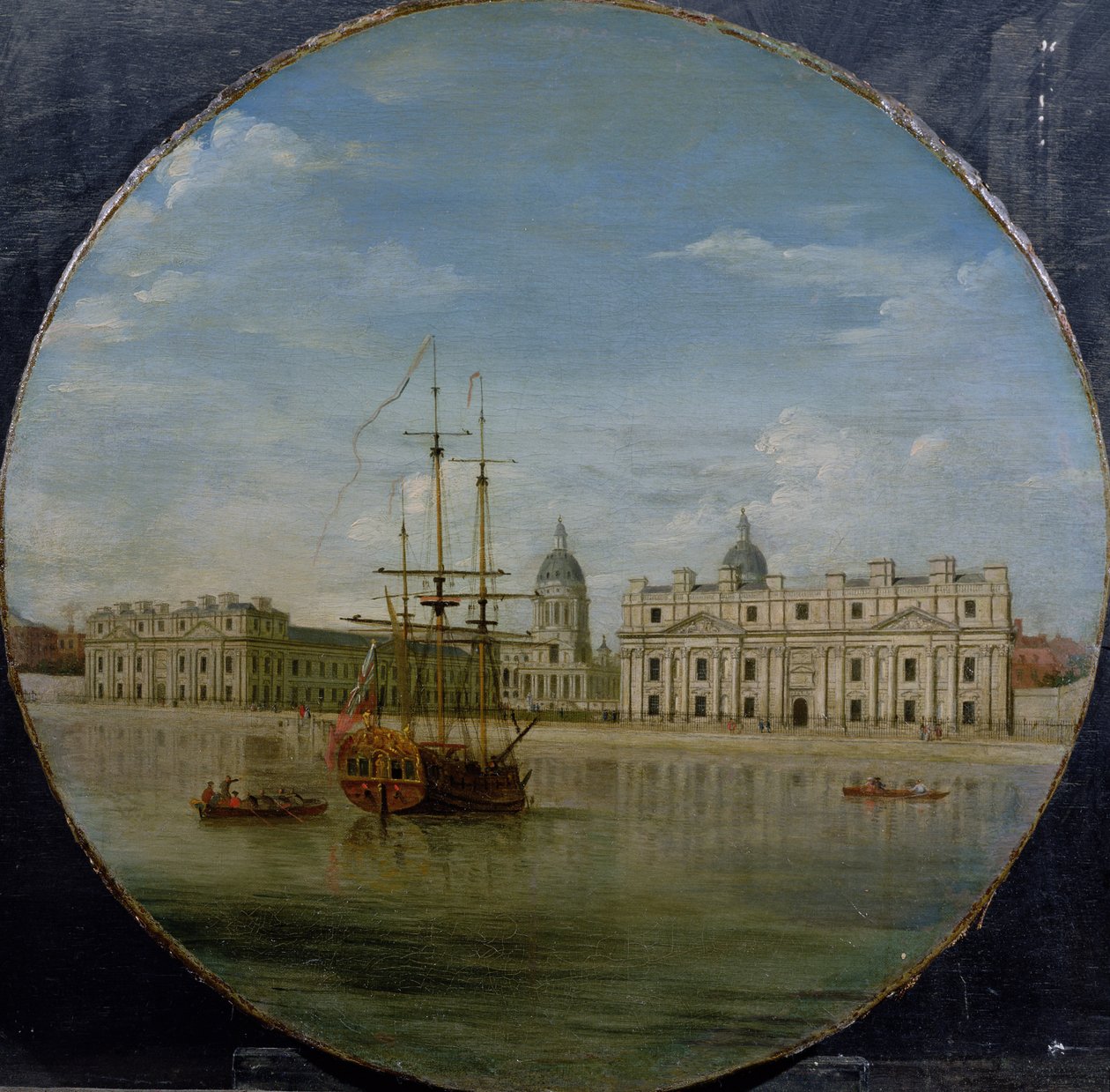 Greenwich Hospital från floden, 1748 av Samuel Wale