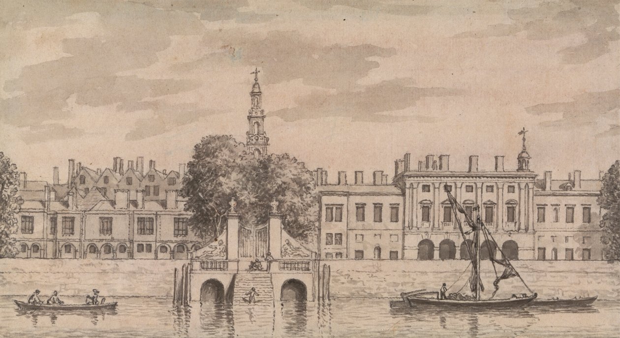 Gamla Somerset House av Samuel Wale
