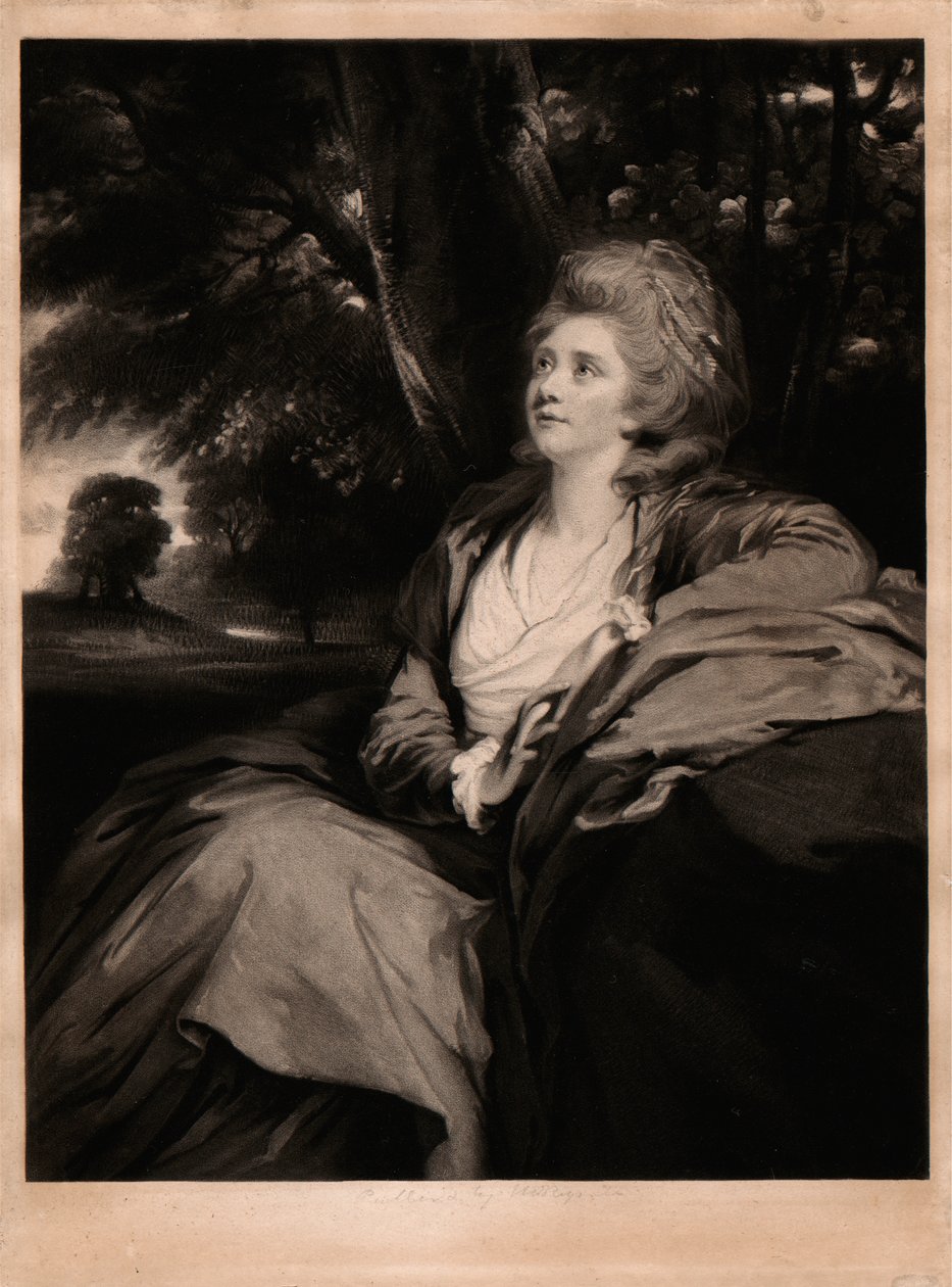 Mary grevinna Harcourt av Samuel William Reynolds