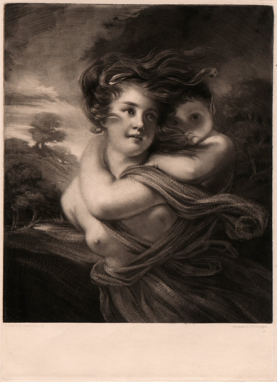 Fröken Emma Hart (därefter Lady Hamilton) som Bacchante av Samuel William Reynolds