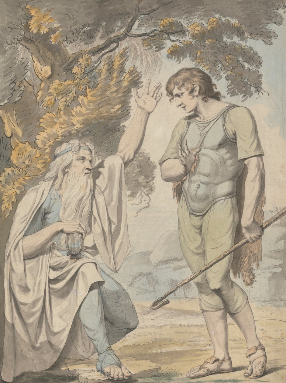 En bard och en herde av Samuel Woodforde