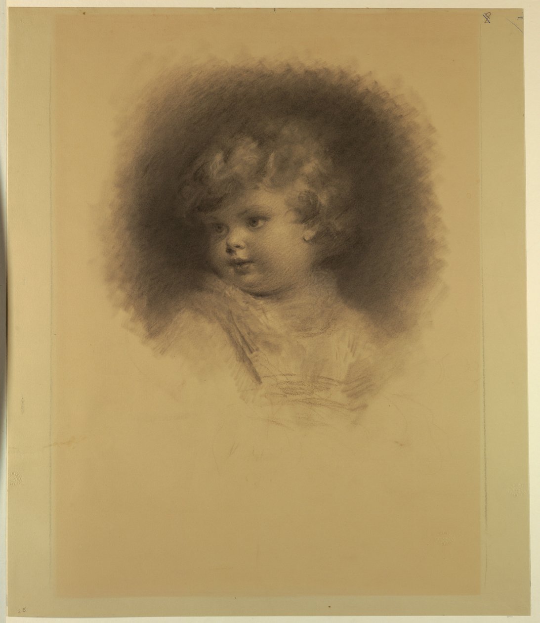 Porträtt av ett barn av Samuel Worcester Rowse