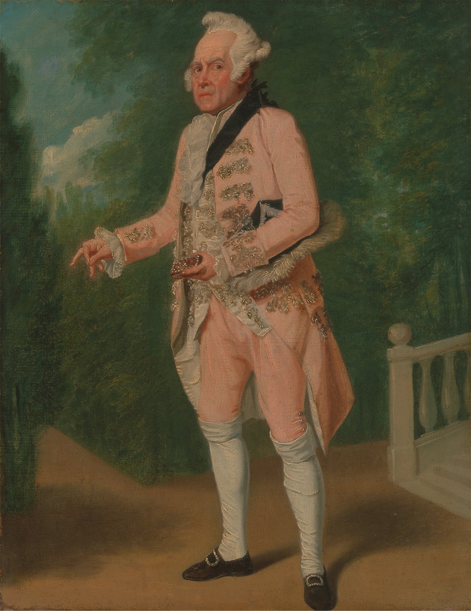 Thomas King i "The Clandestine Marriage" av George Colman och David Garrick av Samuel de Wilde