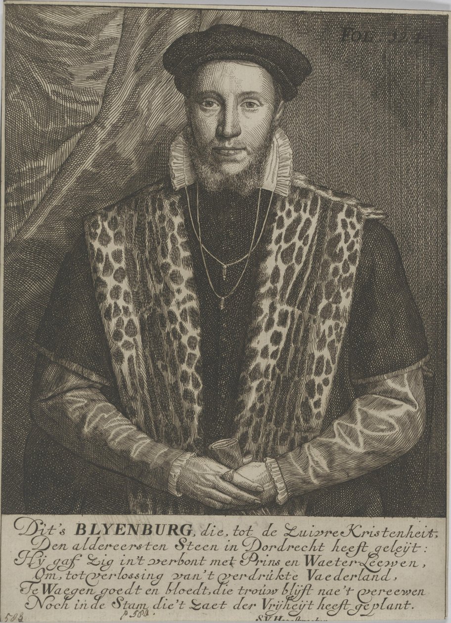 Porträtt av Adriaan van Blyenburg, herre av Schobbeland av Samuel van Hoogstraten