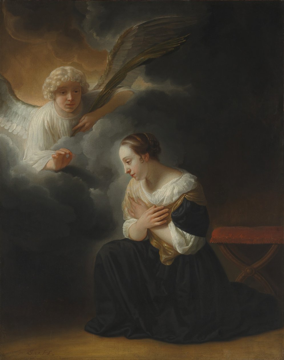 Annunciationen av Jungfruns död, ca. 1670. av Samuel van Hoogstraten