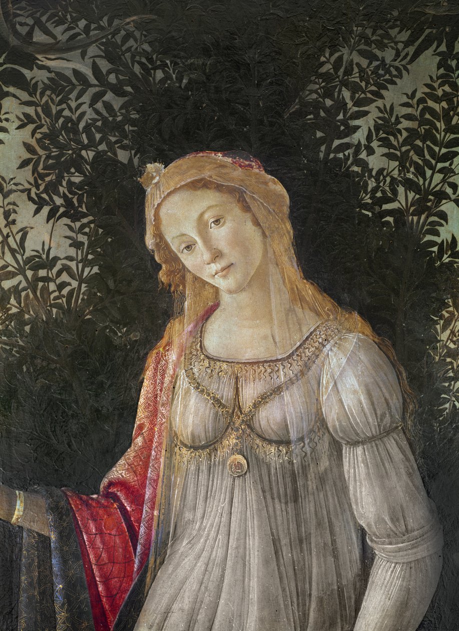 Allegori till våren, detalj av Venus, ca 1478 (tempera på trä) av Sandro Botticelli