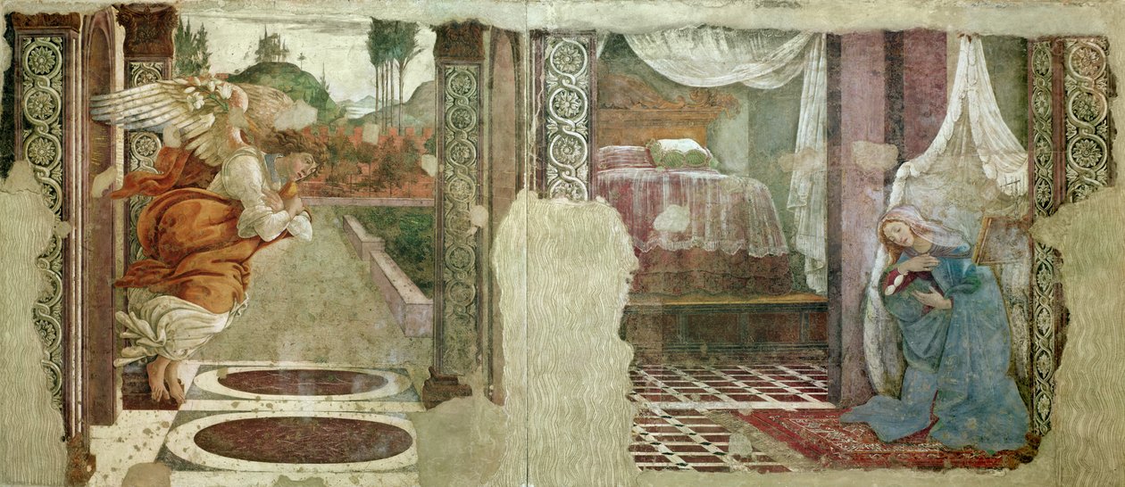 Förkunnelse från San Martino della Scala (tempera) av Sandro Botticelli