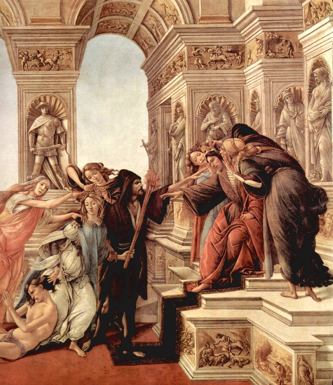 Die Verleumdung av Sandro Botticelli