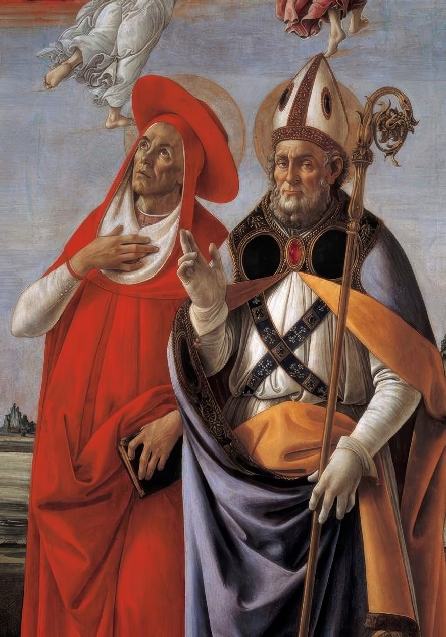 Marias kröning med fyra helgon av Sandro Botticelli