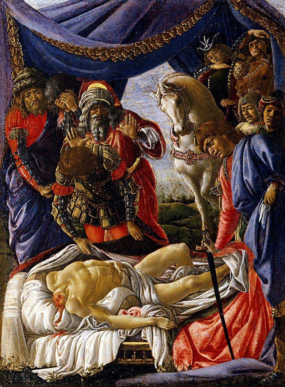 Upptäckten av liket av Holofernes och Judiths återkomst av Sandro Botticelli