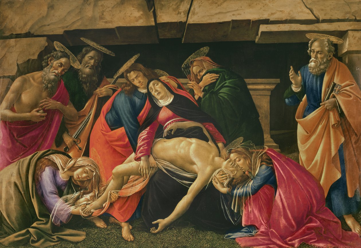 Kristi klagan. c.1490 av Sandro Botticelli