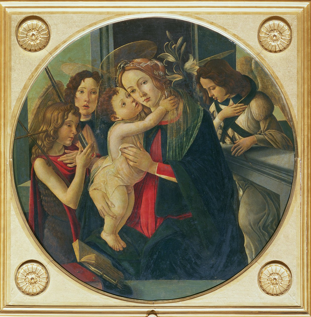 Madonna och barn med Johannes Döparen av Sandro Botticelli