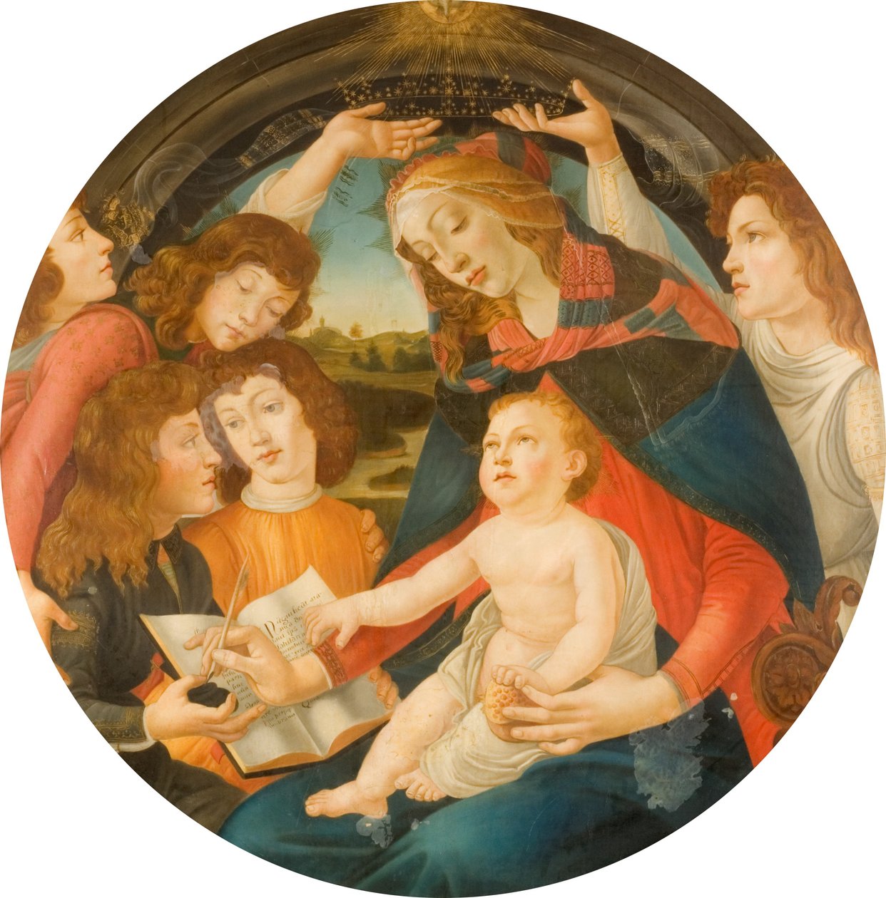 Madonna från Magnificat av Sandro Botticelli