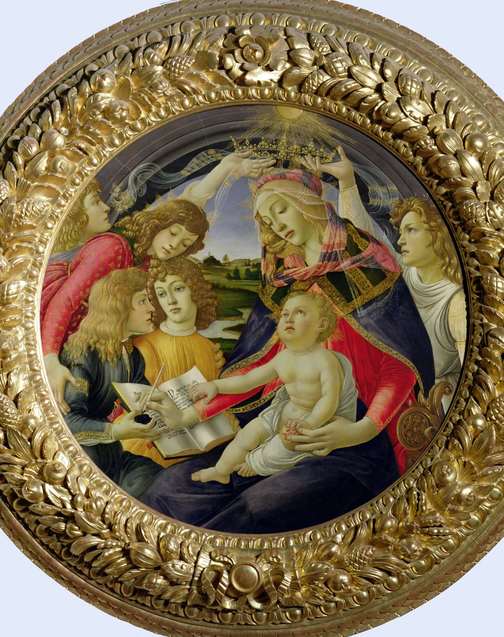 Madonna med Magnificat, 1482 (tempera på panel) av Sandro Botticelli
