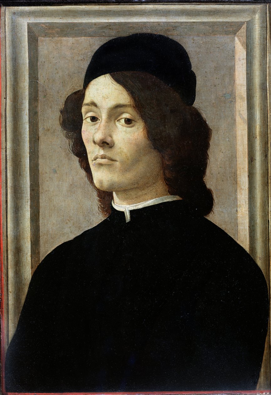Porträtt av en man av Sandro Botticelli