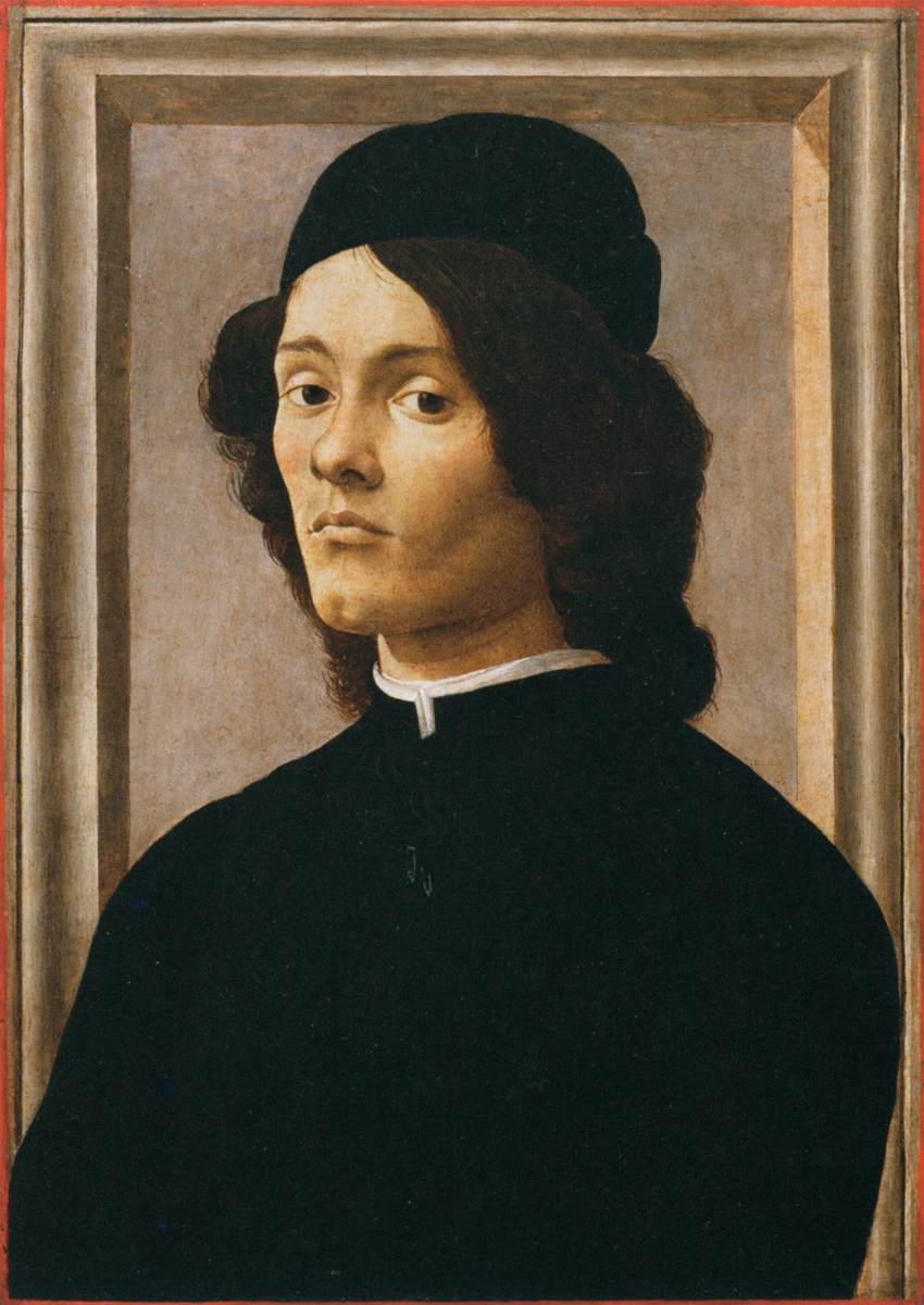 Porträtt av en ungdom av Sandro Botticelli