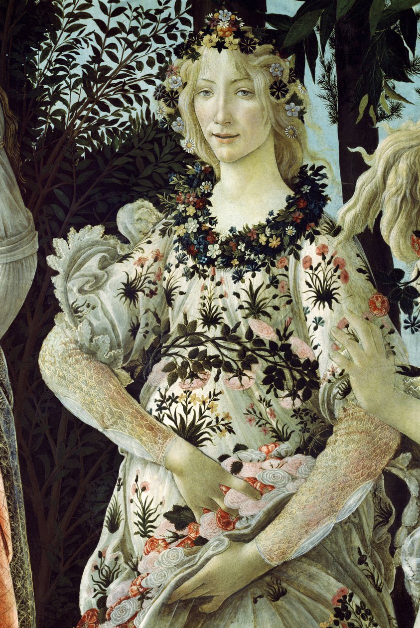 Primavera, ca 1478,tempera på panel detalj av 558 av Sandro Botticelli