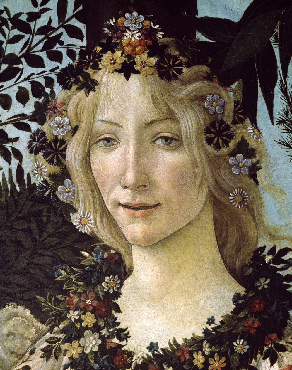 Primavera, ca 1478,tempera på panel detalj av 558 av Sandro Botticelli