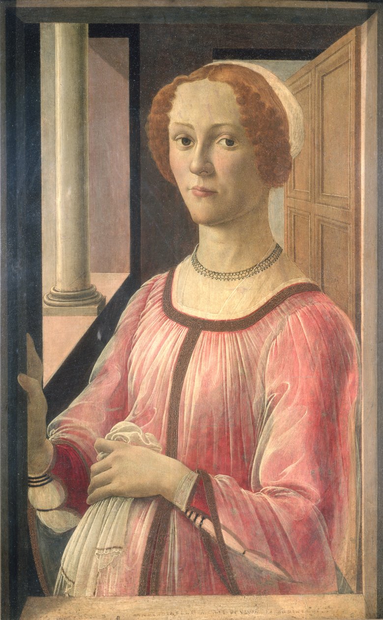 Smeralda Bandinelli, mormor till skulptören Baccio Bandinelli, ca 1471 (tempera på panel) av Sandro Botticelli