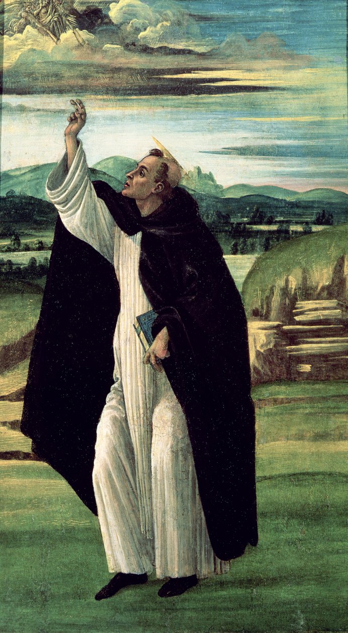 St Dominic, ca 1498-1505 (tempera på duk) av Sandro Botticelli